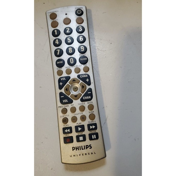 Genuine Philips Universal TV VCR DVD Remote Control CL034 (CL035A) Authentic OEM - Picture 1 of 1